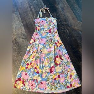 Zara Floral Maxi Dress - Pink, Blue, Yellow